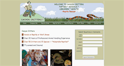 Desktop Screenshot of canyoncritters.com